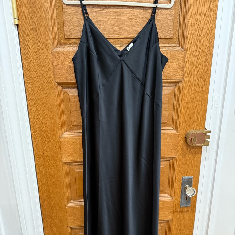 A New Day Classic Black Slip Dress XXL